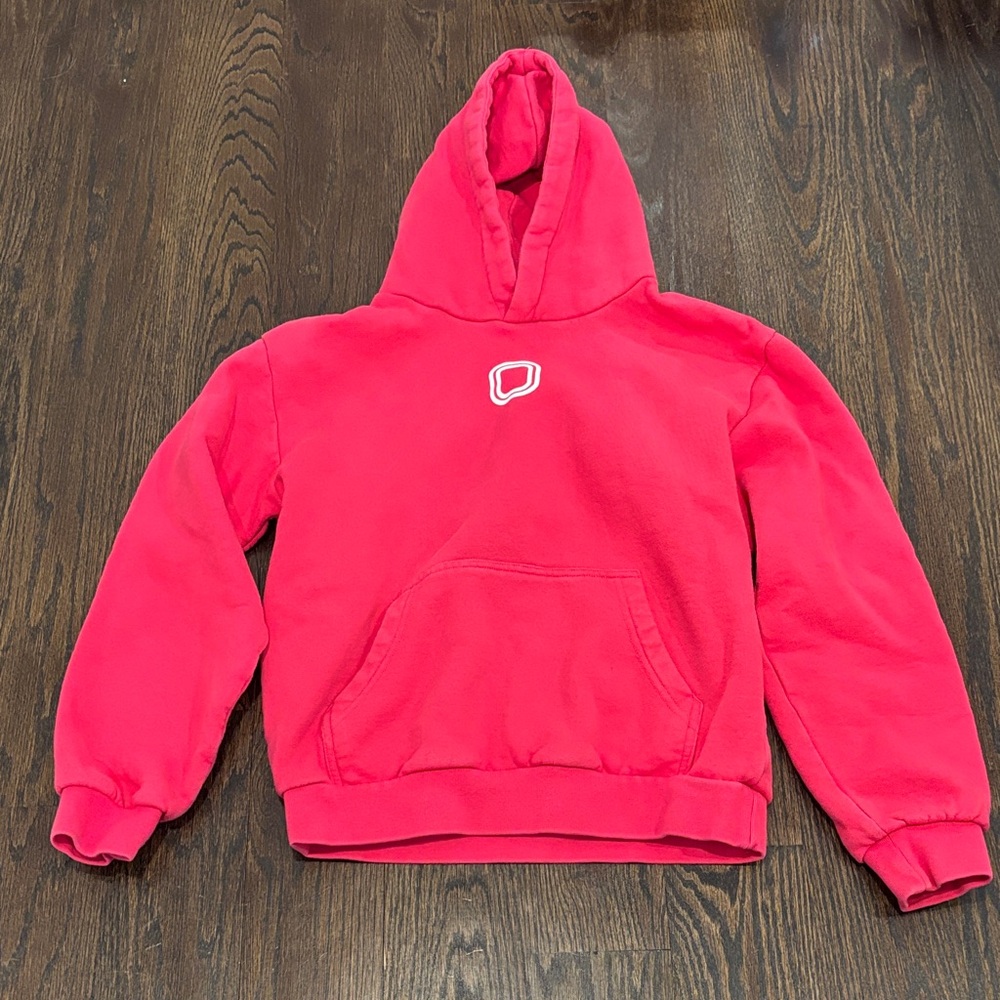 Overtime Kids Hot Pink Pullover Hoodie with Front Pocket Size Large